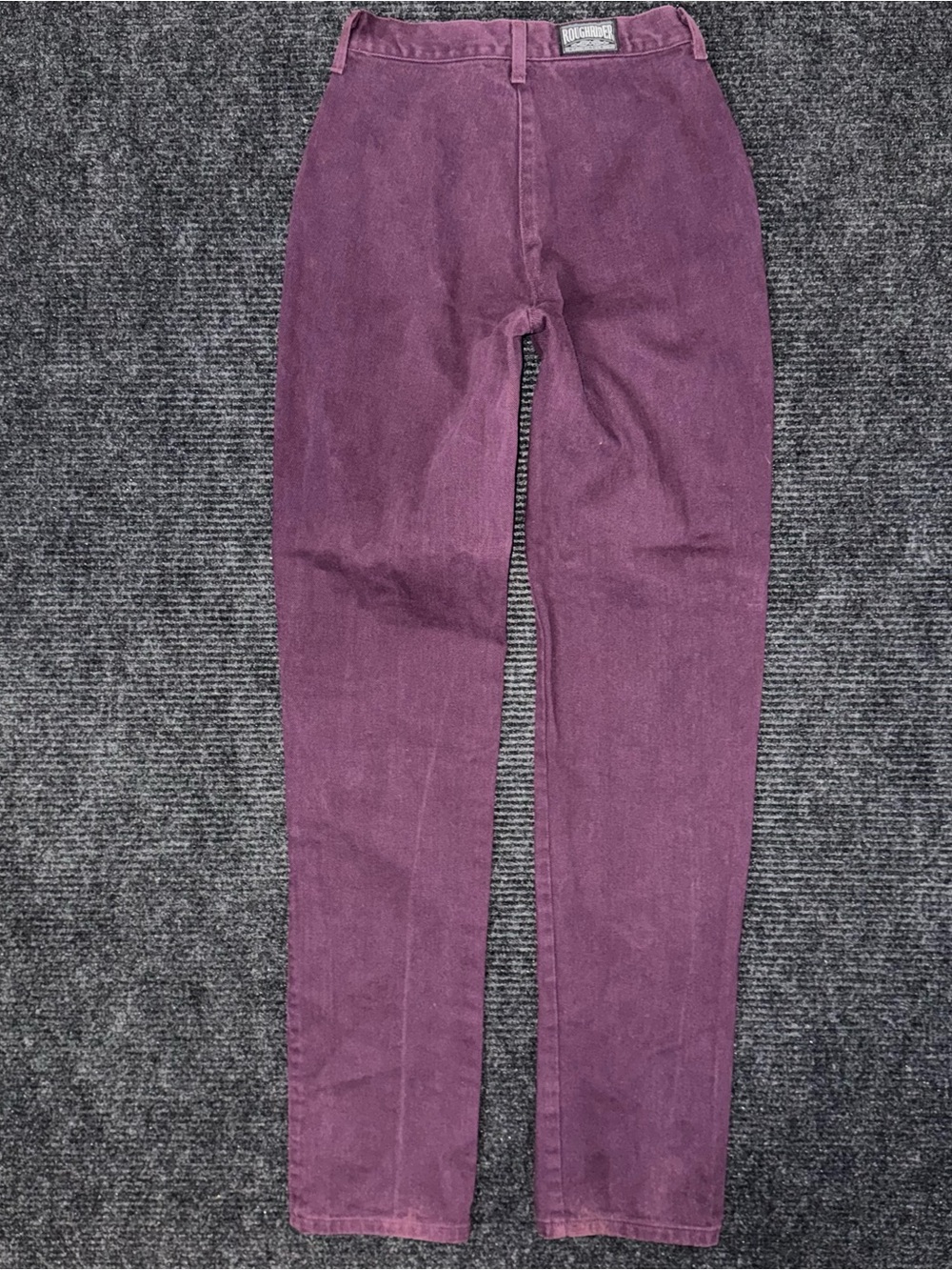 Vintage Roughrider Western Jeans High Rise Embellished Cut Out Purple Black 24" - Picture 2 of 14